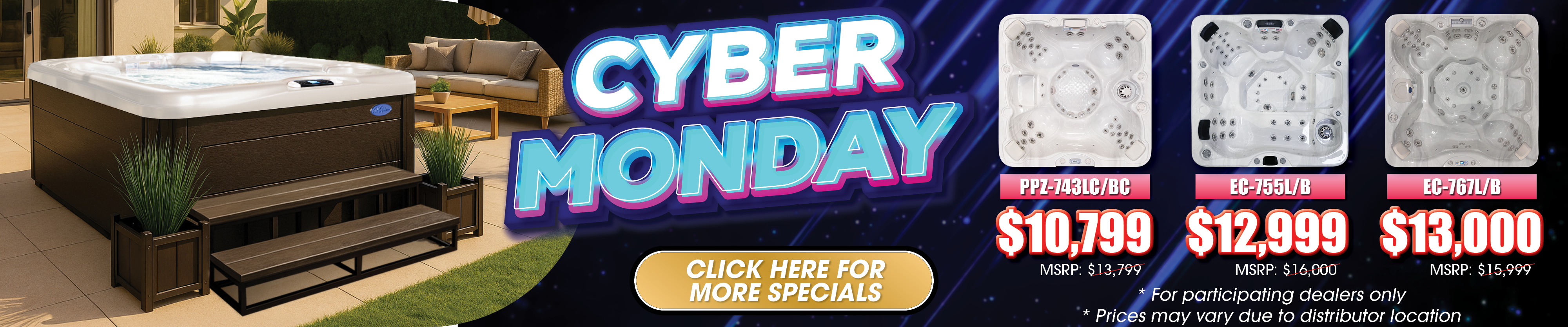 Calspas hot tub being used in a family setting - Ontario